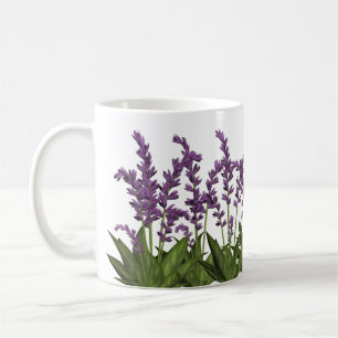 Lila Lavender Vår blommor kaffe Mugg