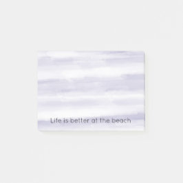 Lila Lavender White Rand Post-it Block
