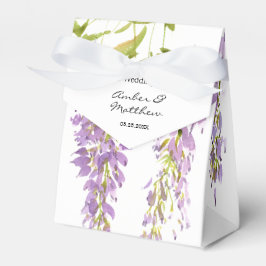 Lila Lavender Wisteria Bröllop Presentaskar