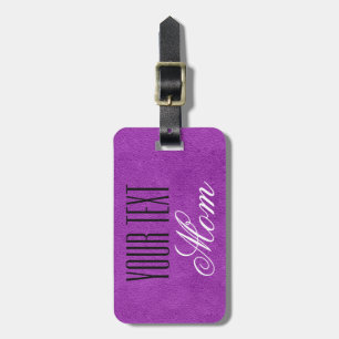 Lila Leather Bagagebricka
