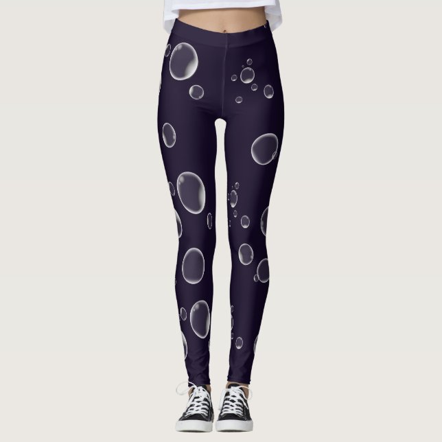 Lila Leggings Flytande tvålbubblor (Framsida)