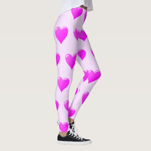 Lila Leggings with Hearts - Välj Färg (Höger)