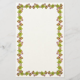 Lila Lenten Ro Helleborus Stationery Brevpapper