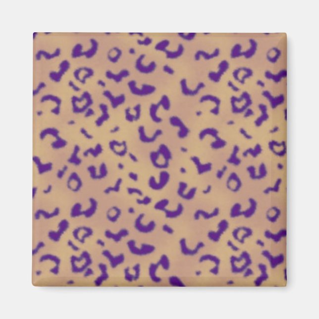 Lila Leopard Magnet (Framsidan)