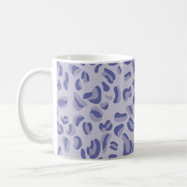 Lila Leopard Mönster Lavender Kaffemugg