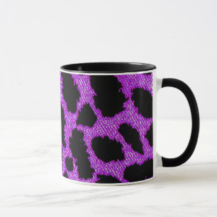 Lila Leopard Mugg