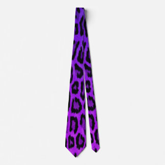 Lila Leopard Print Design Tie Slips
