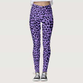 Lila Leopard Print Leggings