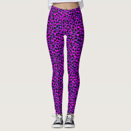 Lila Leopard Print Swirl Leggings