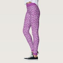 Lila Leopard Skin Print Leggings