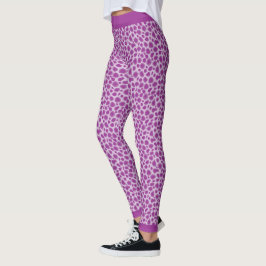 Lila Leopard Skin Print Leggings