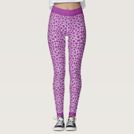 Lila Leopard Skin Print Leggings