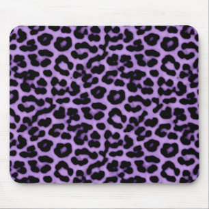 Lila Leopard Spots Skriv ut Mönster Musmatta