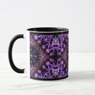 Lila Light Fractal Tapestry Mugg
