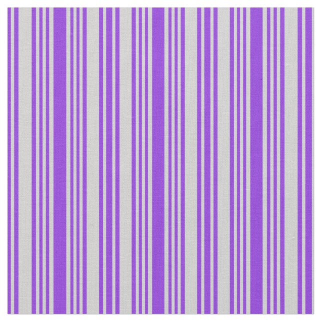 Lila & Light Grått Färgad Mönster Tyg (Närbild)