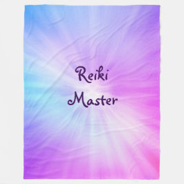 Lila Light Reiki Master Design Fleecefilt