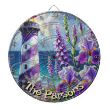 Lila Lighthouse w/Foxglove & Iris Personlig