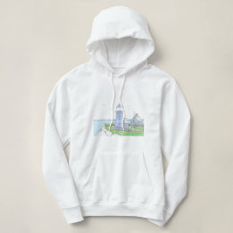 Lila Lighthouse, Women's Hoodie T Shirt
