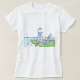 Lila Lighthouse, Women's Tshirt, Beach Life T Shirt
