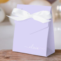 Lila Lila Feminint Skript Monogram Namn Modernt