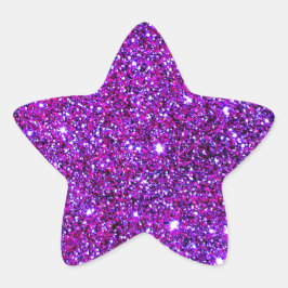 Lila Lila Gnistra Optisk Illusion Art Stjärnformat Klistermärke