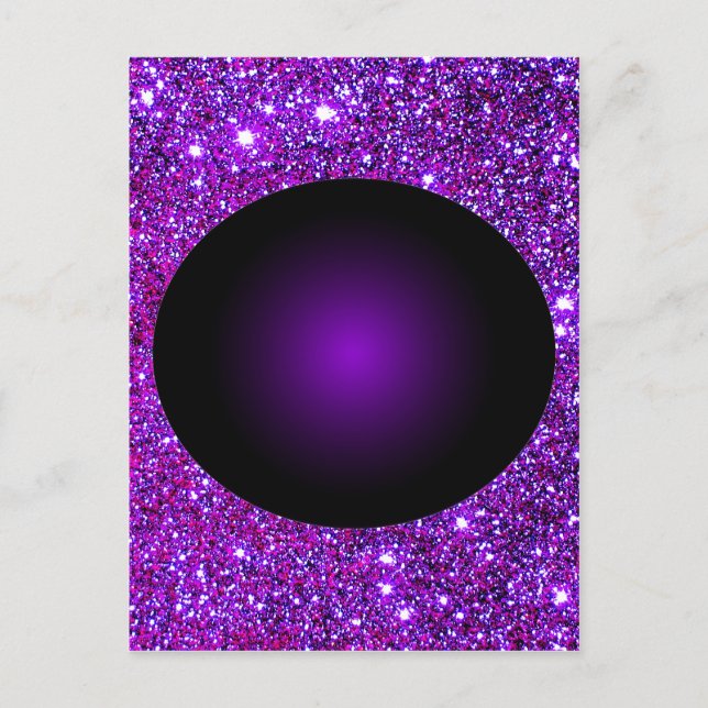 Lila Lila Gnistra Optisk Illusion Art Vykort (Framsida)