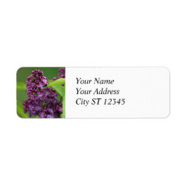Lila Lilac-adressetikett Returadress Etikett