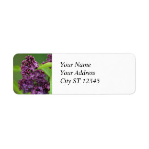 Lila Lilac-adressetikett Returadress Etikett