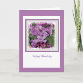 Lila Lilac Birthday Kort