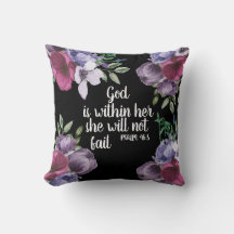Lila Lilac Blommigt Black Christian God är inom