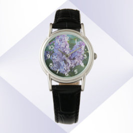 Lila Lilac Blooms Blommigt Armbandsur
