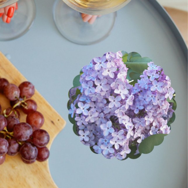 Lila Lilac Blooms Blommigt Underlägg Papper (In Situ Wedding)