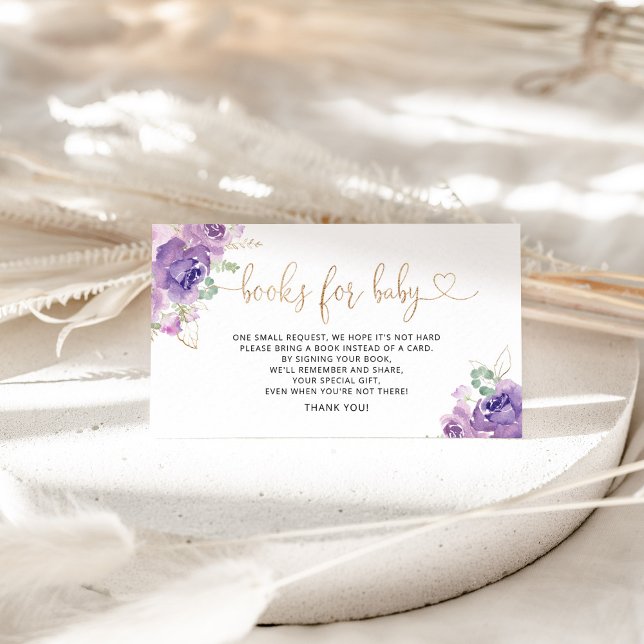 Lila lilac bokar för för baby biljett-djurutrymmes tilläggskort (Skapare uppladdad)