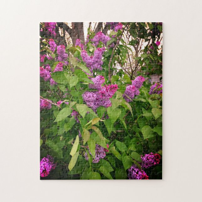 Lila Lilac Bush Pussel (Vertikal)