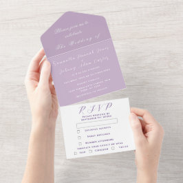 Lila Lilac Elegant minimalist Lavender Bröllop