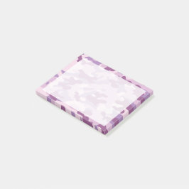 Lila Lilac Färg Camouflage Mönster Post-it Block
