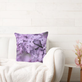 Lila Lilac Flower Grenar Kudde