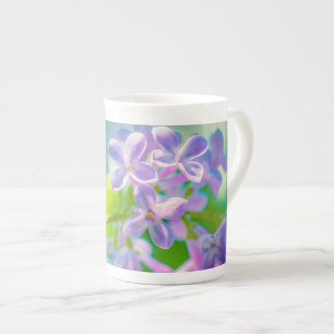 Lila Lilac Flowers Benporslin Mugg