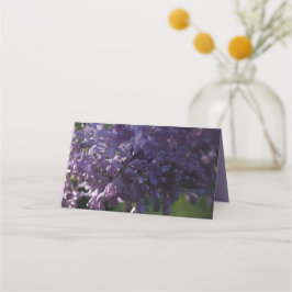 Lila Lilac Flowers Bröllop Charity Favors Placeringskort