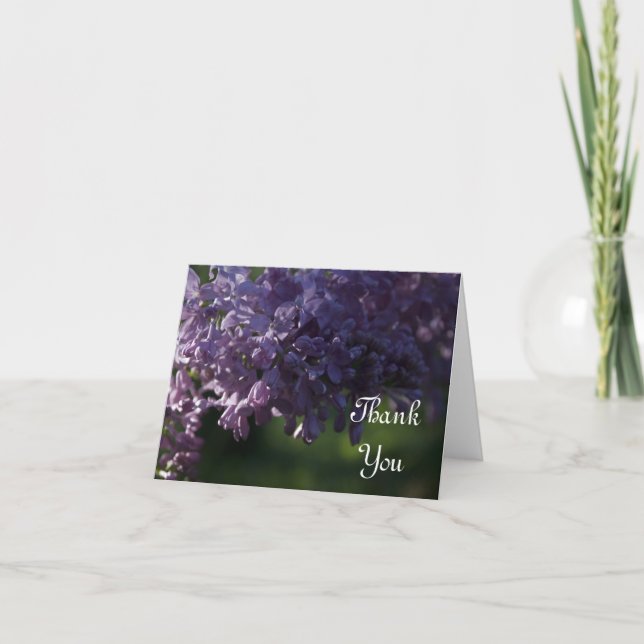 Lila Lilac Flowers Tack (Framsida)