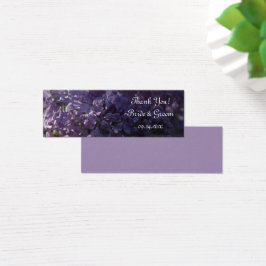 Lila Lilac Flowers Wedding Favor Märkre Litet Visitkort