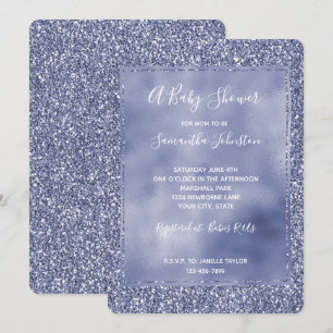 Lila Lilac Glitz Glam Glitter Gnistra Inbjudningar
