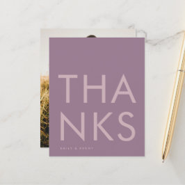 Lila Lilac Modern Monogram fet Bröllop