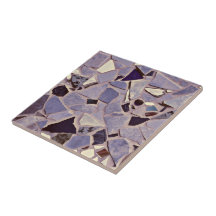 Lila Lilac Mosaic Terrazzo Photo Art