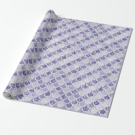 Lila Lilac Pearl Glitter Sjöjungfru    Presentpapper