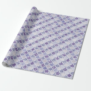 Lila Lilac Pearl Glitter Sjöjungfru Presentpapper
