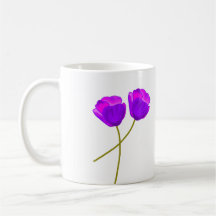 Lila Lilac Poppy Flowers Illustration