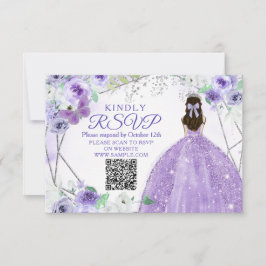 Lila Lilac Quinceañera 15 Anos OSA kort