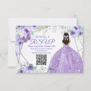Lila Lilac Quinceañera 15 Anos OSA kort