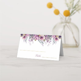 Lila Lilac Quinceañera-mappat platskort Placeringskort